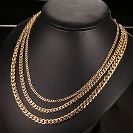 Hip hop Necklace Fashion Jewel Stainless steel designer Necklace man woman hipster collarbone chain lover chain street student hip hop ornament J12207