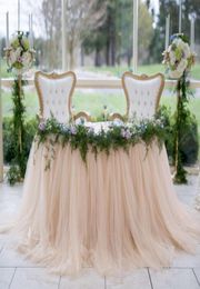 10080cm Mint Green Tulle Table Skirts Wedding Tutu Table Decoration Cheap Creative Baby Showers Custom Made Birthdays Party Decor4484630