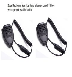 2pcs Handheld Microphone waterproof Speaker for BAOFENG UV9R plus Walkie Talkie PPT Microphone Baofeng BFA58 uv9R plus BF97009220727