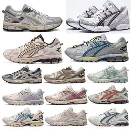 Mens Womens Running Shoes gel kahana8 Men Women Trainers Outdoor Sports Sneakers Obsidian Grey Cream White Black Ivy pink sliver Outdoor Trail Sneakers