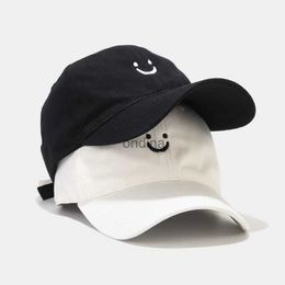 Ball Caps Face Trucker Hat Washed Dad Hat for Men Women Cute Baseball Caps Unstructured Smile Embroidered Hat YQ240117