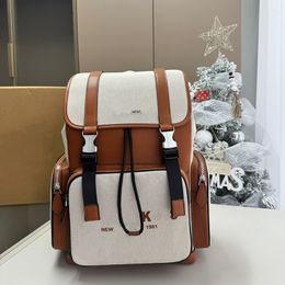 Mens Fashion Backpack Womens Designer Breathable Shoulder Bags Large Capacity Casual Canvas Durable School Backpack Trend Smooth Hasp Satchels