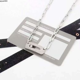 Silver Diamond Chain Luxury Designer Necklace Bracelet Women Gifts