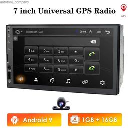 New Quad Core 1GB+16GB 2din Android car multimedia video player 7inch universal autoradio GPS navigation WIFI stereo steering wheel