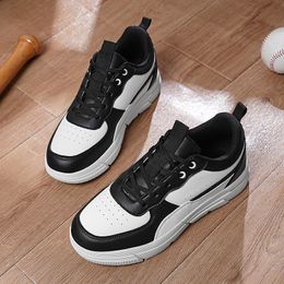 Designer Black Shoe Running Shoes Hot selling Mens fashionable and versatile small white shoes with rubber thick soles Featuring popular fashion and versatile A808