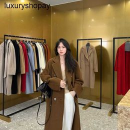 Designer Maxmaras Cashmere Coat Womens Wool Coats autumn and Winter Promotion m Family 101801 Classic High Grade 2024 New Customised Thick