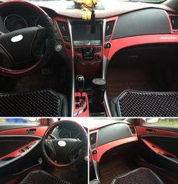 For Hyundai sonata 8 20112014 Self Adhesive Car Stickers 3D 5D Carbon Fiber Vinyl Car stickers and Decals Car Styling Accessories1758824