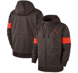 men Sweatshirts BR Autumn Jackets coat Full-Zip Sideline Team Performance American Football zip up Hoodie Jacket6303164