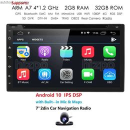 New Car Multimedia Player Andriod GPS Navigation 2DIN HD Autoradio USB FM 2 Din 7" Audio Radio Stereo Video 4G 2GB RAM WIFI AUTO ISO