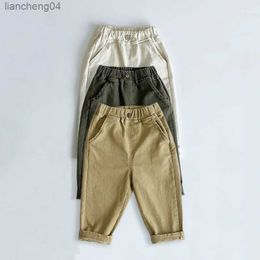 Jeans 2023 Spring Kids Pants Solid Boys Pants Fashion ChildrenTrousers Brief Kids Jeans Baby Boy Clothes