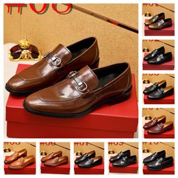 40 Model MENS LOAFER SHOES GENUINE LEATHER Quality Monk Strap Wedding Party Casual MEN's LUXURY DRESS SHOES Black Brown SHOES for MEN Size 38-46
