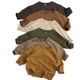 Pullover 1-5T Children's Clothing Cotton Long Sleeve T-shirts Baby Boy Girl Tops Casual Kids T-shirt Spring Autumn Tee Shirts Clothes New H240508