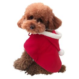 Christmas Pet Clothes for Small Dog Costume Autumn Winter Cosplay Cat Coat Jacket Fancy Fleece Puppy Hoodies Kitten Apparel 240117