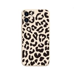 Cell Phone Cases Leopard Spot Apple 15 14 Phone Case Silicone Instagram Full Package iPhone XR Case Suitable for 13 OXPD