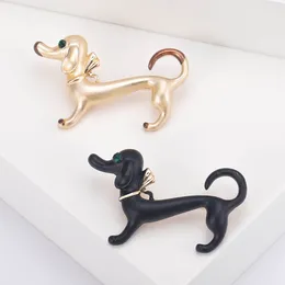 Brooches Animal Dachshund Dog Brooch Fashion Pin Metal Enamel Women Unisex Clothing Accessories Party Holiday Daily Jewellery Gifts