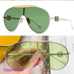 Dmz1 Sunglasses Designer Oval Navigator for Women Fashion Metal Mask Silver Gold Green Lenses 100 Uv Resistant Luxury Retro Womens Vaca