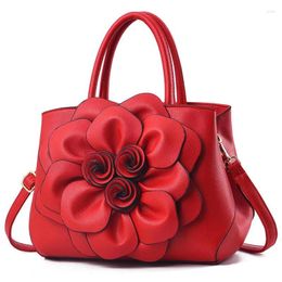 Evening Bags Fashion Big Rose Flower Women'S Bag Handbag Shoulder Purse Ladies Female Crossbody Luxury