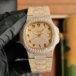 5711 Montre De Luxe babysbreath diamond watch 40x11.5mm custom 324 Automatic mechanical movement mens watches wristwatches