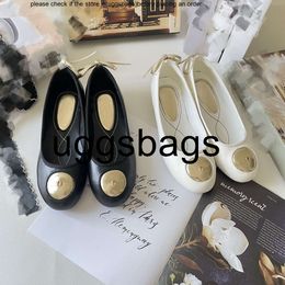 channel shoes Chanelliness Flats Ballet Loafer Bow Strap Dress Back Shoes Interlocking Bowknot Ballerina Lady Girls Fashion Paris Sandal Leather Flat Slides White