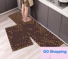 Fashion Kitchen Floor Mat Strip Non-Slip, Waterproof and Oil Resistant Absorbent Pads Home Doorway Disposable Floor Mat Carpet Stain-Resistant Door Mats