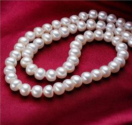 Vintage Style Simulated Pearl Beautiful Bride Charm Necklace Pendants Fashion Jewelry Beaded Necklaces Cheap Accessories Real p3193092
