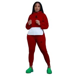 Tracksuit Velvet Outfit Women Sport Tracksuit Brand set Long Sleeve Spring Sporting Wear Slim Casual Women Tracksuits Hooded Collar Jogging Sportswear suit