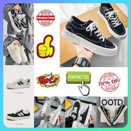 Designer Casual Trainer Platform canvas Sports Sneakers Board shoes for women men Fashion Style Patchwork Anti slip wear White Black College size39-44