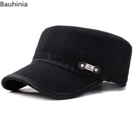 Casual Men039S Flat Top Hat Outdoor Sun Hats Old Washed Military Cap Simply Women039S Atlantis Cuba Wide Brim4199808