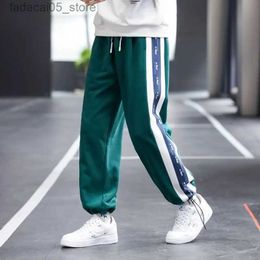 Men's Pants Sweatpants Spring New Popular Boys Hip Hop Loose Joggers Ankle Length Men Black Trousers Male Casual Sports Pants Large Size 8XL Q240117