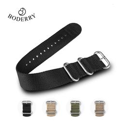 Boderry Field Watch Strap 22mm Band Universal Type Sports Nylon Pilot Military Bag Watchband Gift Men 240116