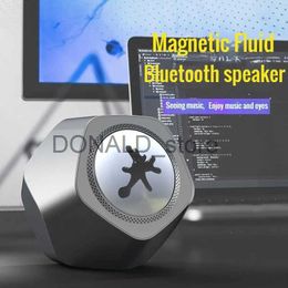 Portable Speakers Venom Caixa De Som Transparent Visualization Ferrofluidic Bluetooth Speaker Desktop Stereo Subwoofer Rhythm Pickup Speaker Black J240117