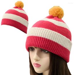 Ball Caps Beanie Hat Winter Casual For Women Girl Crochet Skullies Pom Beani