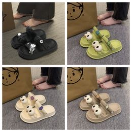 2024 New sandals soft Womens Summer EVA Thick bottom anti slippers home furnishings Odourless feet outdoor room indoor Two pronge slip on shoes 35-40