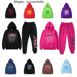 mens Hoodies Sweatshirts 2024 New Sky Blue Sp5der Hoodie Men Women Hip Hop Young Thug Spider World Wide 555555 Print Pullover Hooded INZU