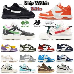 Offswhite Designer Out Of Office Sneakers Casual Shoes Mens Womens White Black Luxury Brand Loafers Low Mid top Sponge OOO Sneaker offeswhite Shoe Plate-forme 36-45