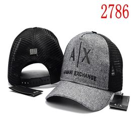 Newest men women Ea Baseball Cap Ax Cotton Sports Casual outdoor Sun Hat Fashion Letter Ball Cap Summer Mesh Cool D2 g Caps 2016869