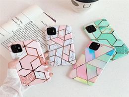 Geometry Marble Stone IMD Soft Protection Cases Cover for Iphone 6 7 8 x xr 11 pro max Shockproof AntiKnock AntiScratch4667943