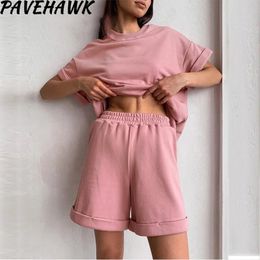 Skirts Women Summer Outfits Cotton Cotton Shorts with Tshirt Short Sleeve Top Oversized Two Piece Sets Woman Classic Tracksuit