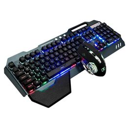 Keyboards K680 Gaming keyboard and Mouse Wireless keyboard And Mouse Set LED Keyboard And Mouse Kit Combos J240117