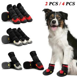 Dog Apparel Anti-Slip Snow Boots Waterproof Shoes For Large Dogs Reflective Hiking Soft Breathable Protectors Pets