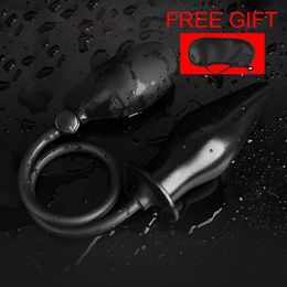 Other Health Beauty Items Inflatable Dildos Anal Plug Butt Expander Vaginal Dilator for Women Men Gay Couple Tool Bondage Set Erotic Machine Shop Q240117