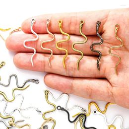 Charms 25pcs 6 Colour Simple Animal Snake Alloy Metal For Earring Pendants DIY Handmade Jewellery Accessories Making 19 11mm D9340