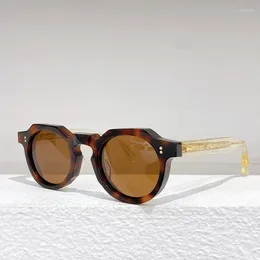 Sunglasses 2024 Oval Retro Shades Black Acetate For Women Brand Designer Trending Products Fashion Sun Glasses UV400