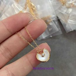 Top Quality Carter Designer Necklace online store V gold material amulet necklace advanced fashion guardian stone exquisite quality With Original Box