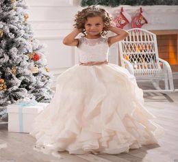 New Pretty Mint Ivory Lace Tulle Flower Girl Dresses Birthday Wedding Party Holiday Bridesmaid Fancy Communion Dresses for Girls3979928