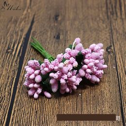 Faux Floral Greenery Candy Box Beaded Accessories With Leaves Glass Core Diy Mori Female Garland Mticolor Small Berries 144 Drop Deliv Otyxk