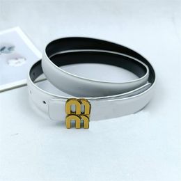 Belts Thin belts for women designer quiet litchi leather belts for men plated gold letter smooth buckle cintura red brown black white designer belt woman hg082