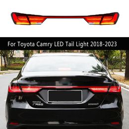 For Toyota Camry LED Tail Light Assembly 18-23 Brake Reverse Parking Running Lights Dynamic Streamer Turn Signal Car Taillight