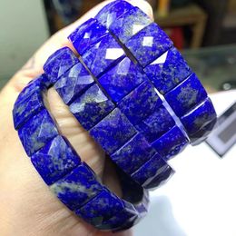 Natural Lapis Lazuli Stone Bracelet Gemstone Jewellery Bangle for Woman Man Wholesale 240116