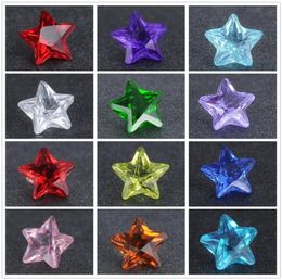 Crystal Star Floating locket charms Mix color 4mm round glass 500pcslot8732830